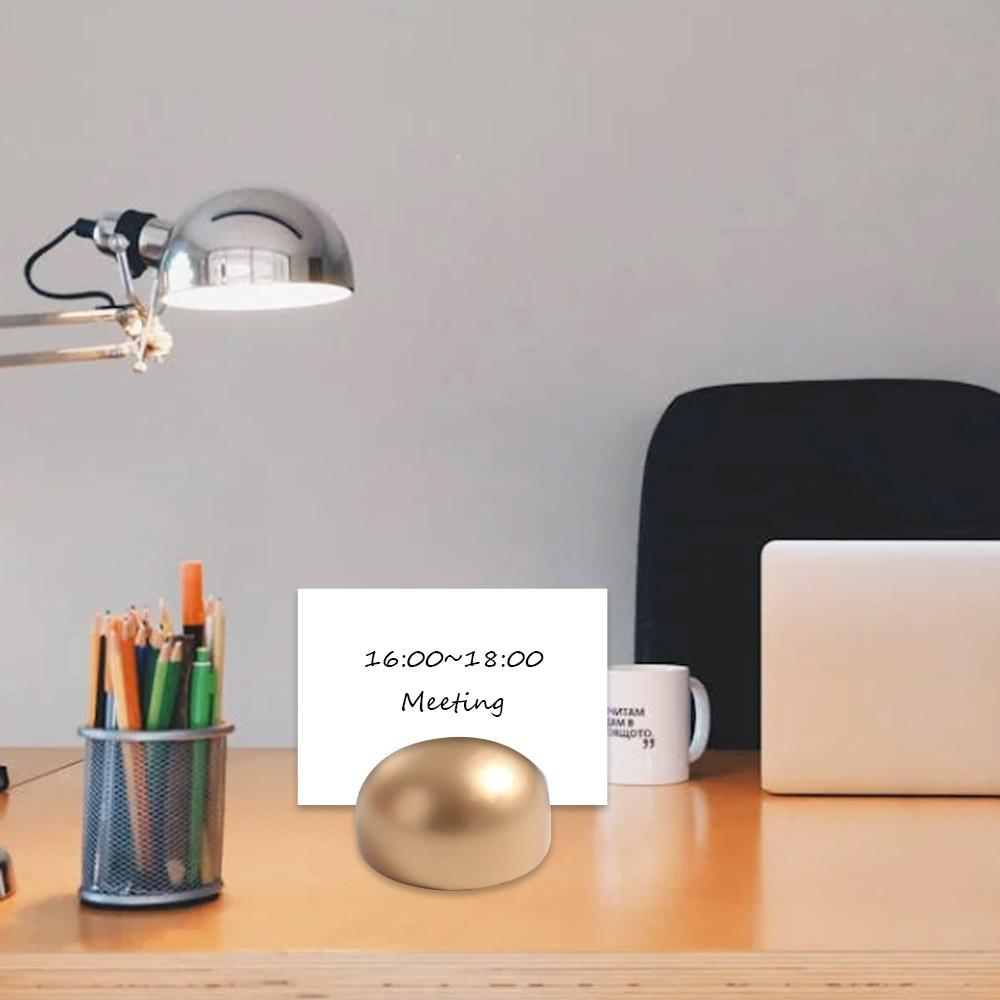 Desk Setup Wood - Suporte de mesa dourado para números,