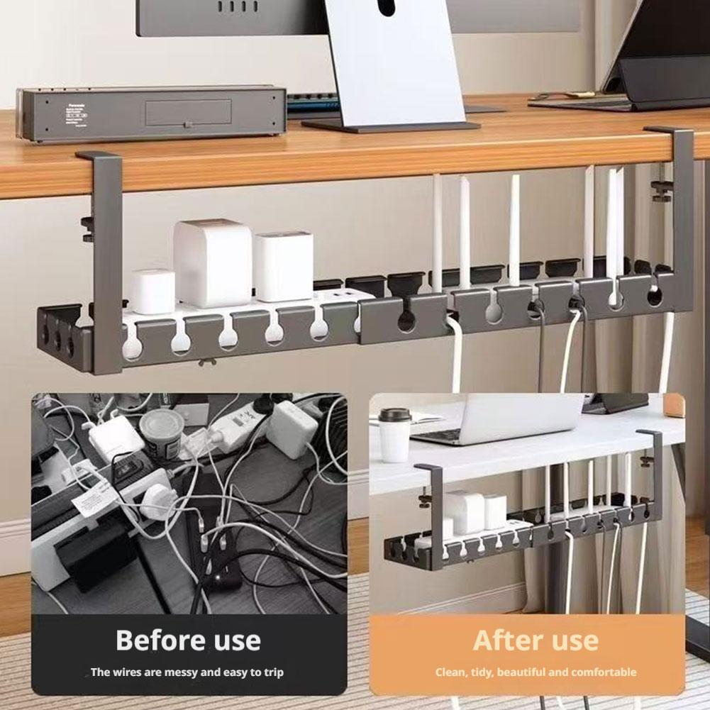 Desk Setup Cable Management - Extensível sob a mesa gerenciamento de
