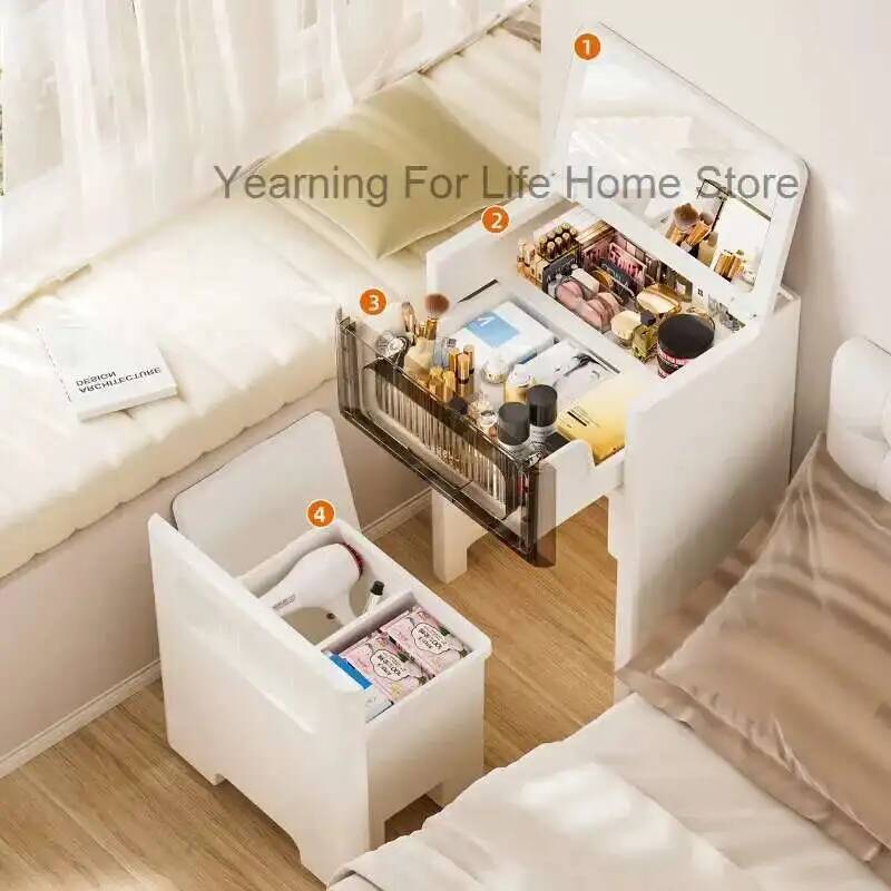 Desk Setup Bedroom - Cômoda de mesa vaidade com em