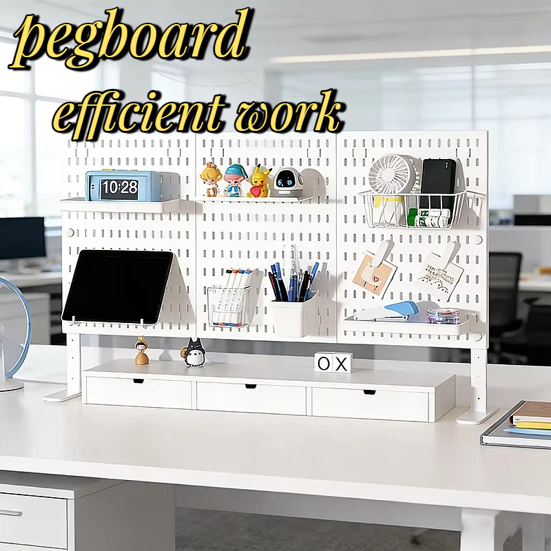Desk Setup Room - Painel perfurado de PP 30x30cm para