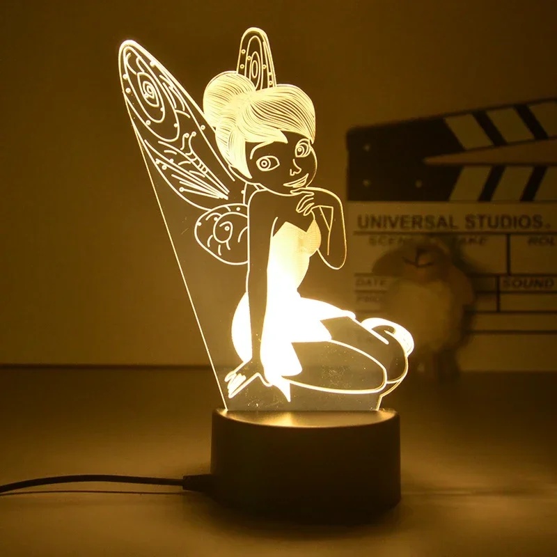 Desk Setup Lighting - Lâmpada LED 3D Figura de Princesa