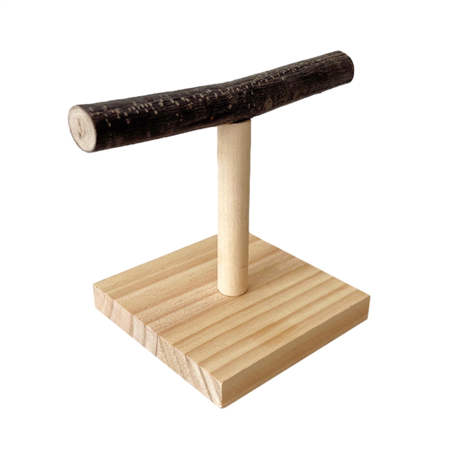 Desk Setup Wood - Suporte de Madeira Natural para Papagaio