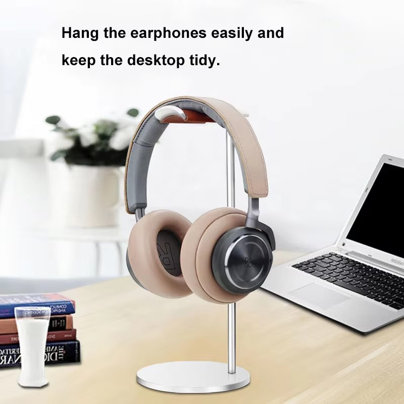 Desk Setup Gaming - Suporte Curvo de Alumínio para Fones