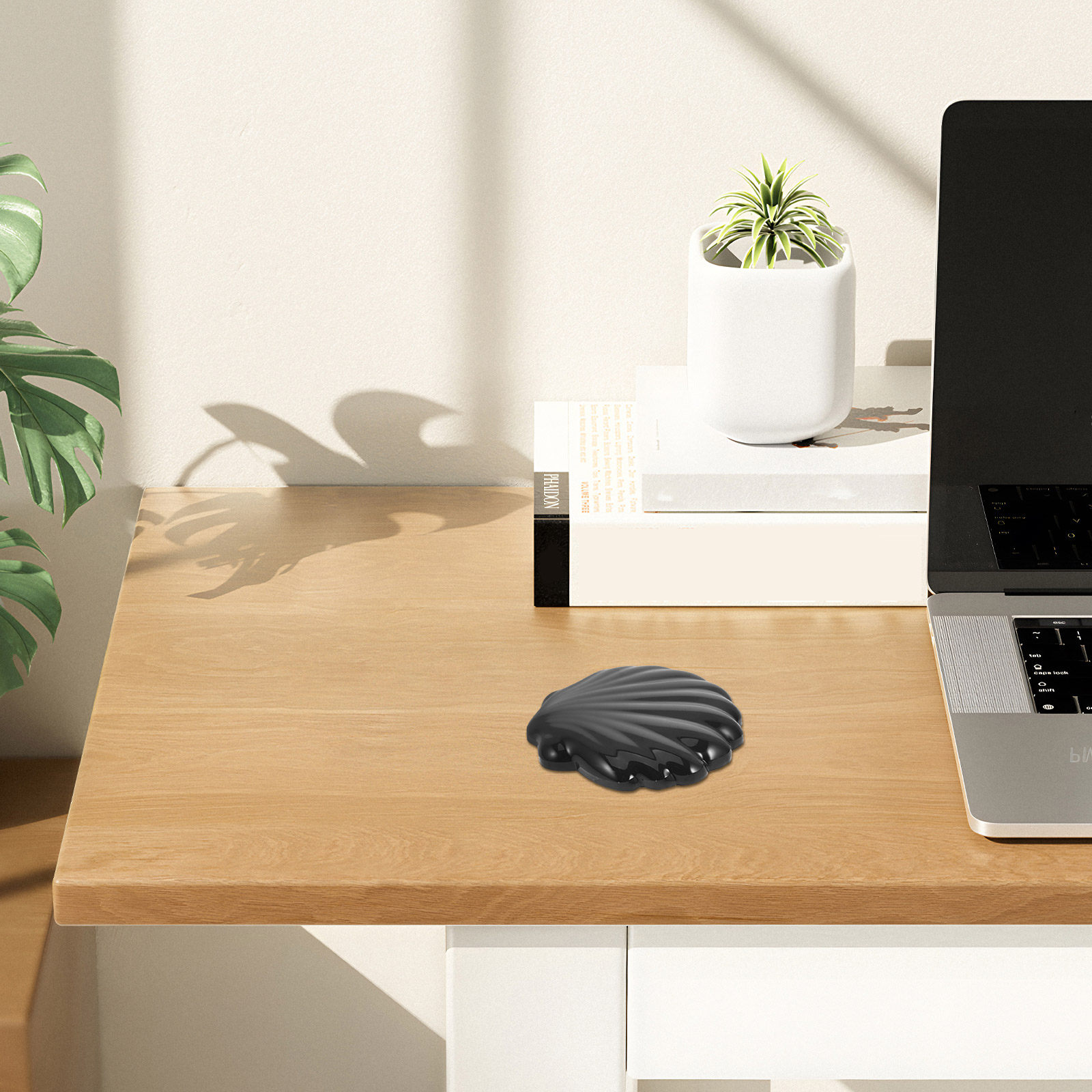 Desk Setup Ergonomics - Mouse Pad Ergonômico Shell Kawaii Fofo
