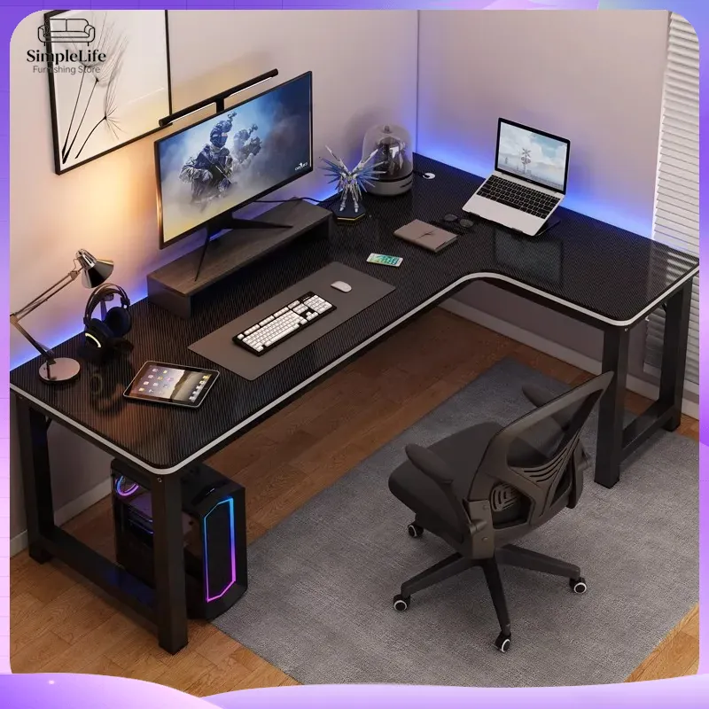 Desk Setup For Laptop And Monitor - Mesa de Canto para Jogos, Mesa