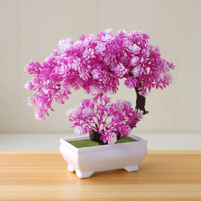 Plant Pot Small Desk - Nova Planta Artificial de Bonsai em