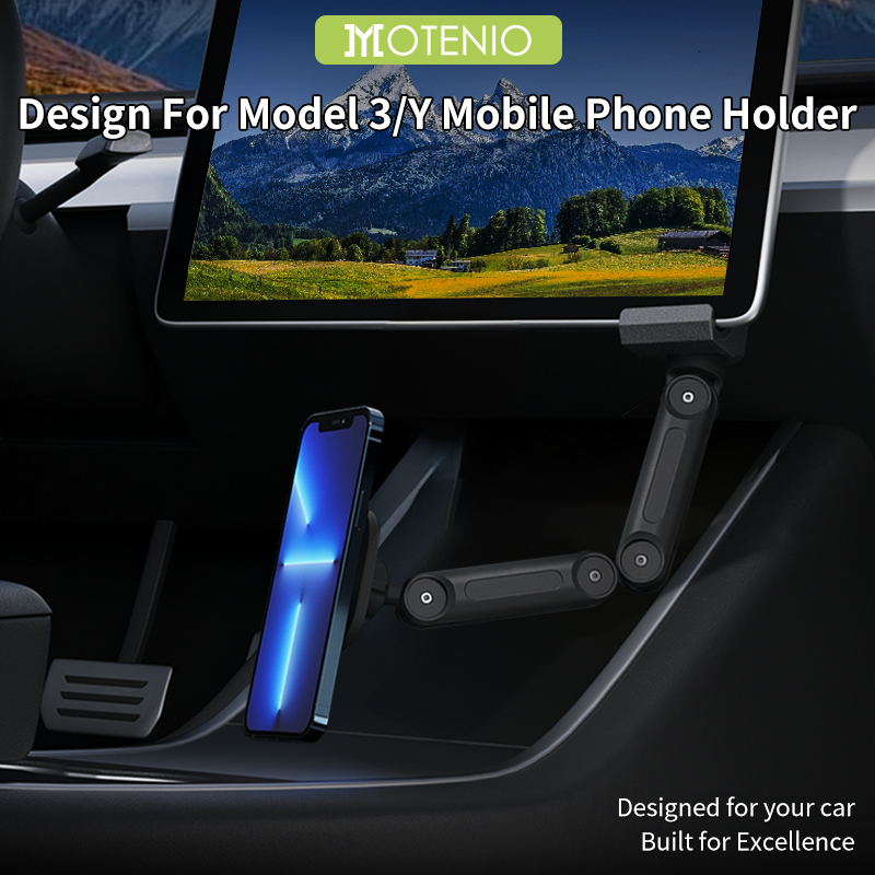 Dual Phone Holder - Suporte magnético dobrável sem fio para