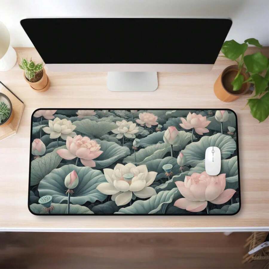 Desk Setup Inspiration - Tapete de Mesa Grande com Estampa