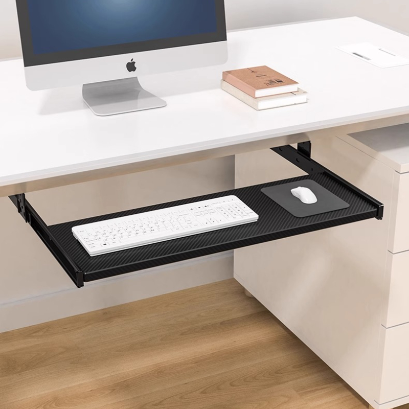 Desk Setup Wood - Bandeja Deslizante para Teclado de Mesa