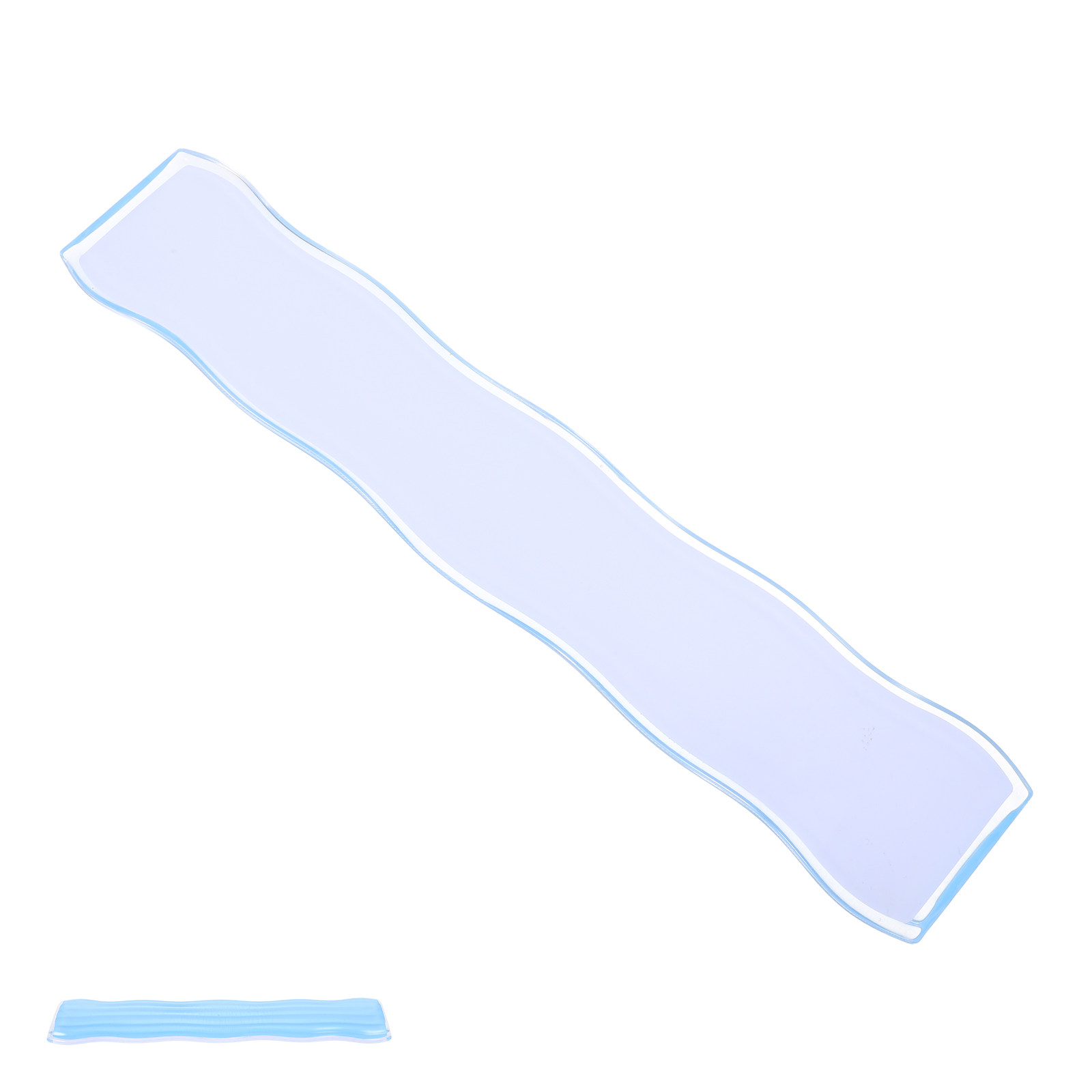 Desk Setup Ergonomics - Descanso de Pulso Transparente de Silicone