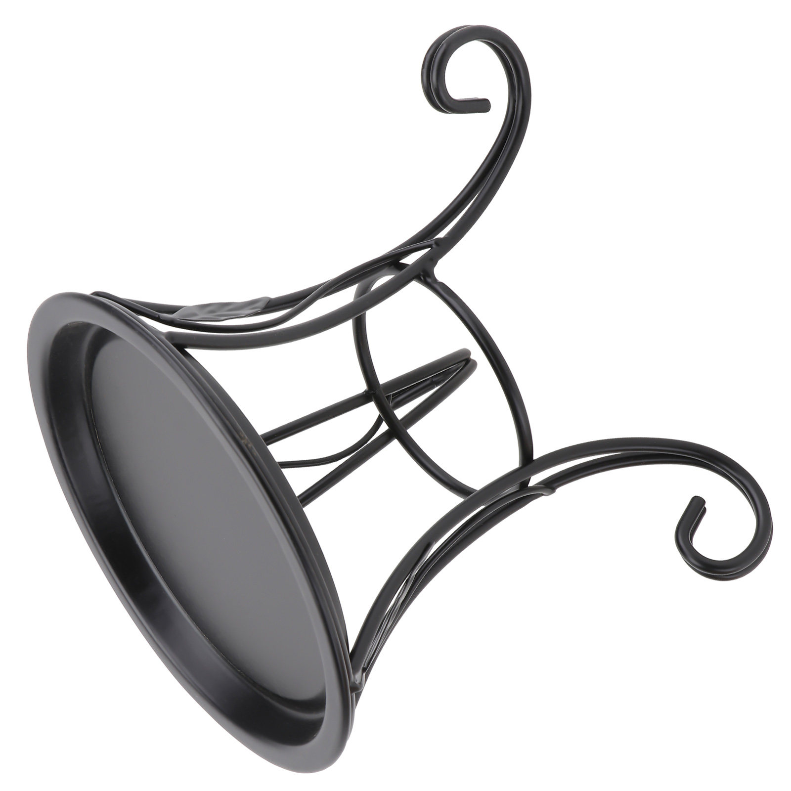 Plant Pot Small Desk - Suporte de Ferro Pequeno Preto para