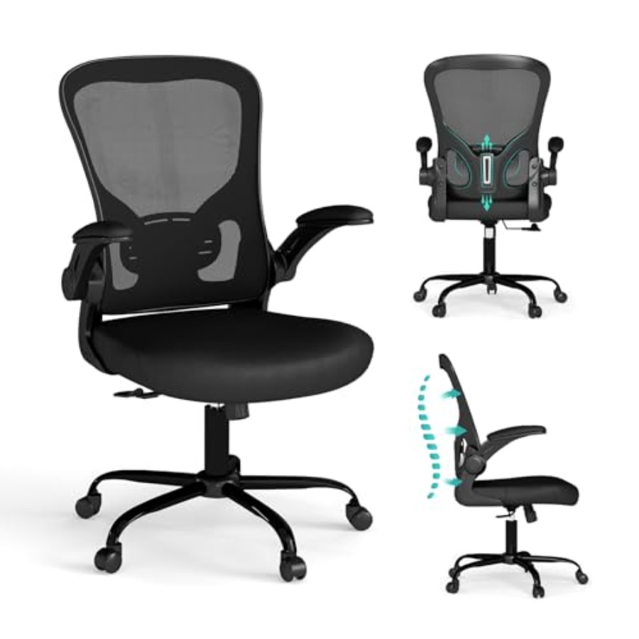 Desk Setup Ergonomics - Cadeira de escritório em malha, cadeiras
