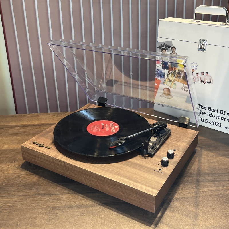 Desk Setup Speakers - Toca-discos de Vinil, Reprodutor de Discos,