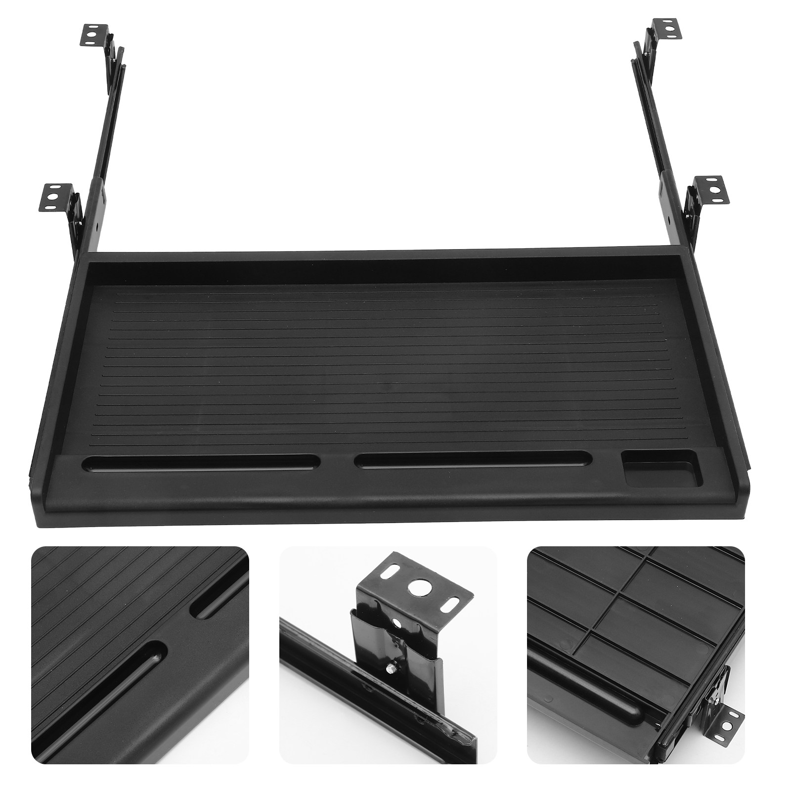 Desk Setup Ergonomics - 1 Conjunto de Bandeja Deslizante para
