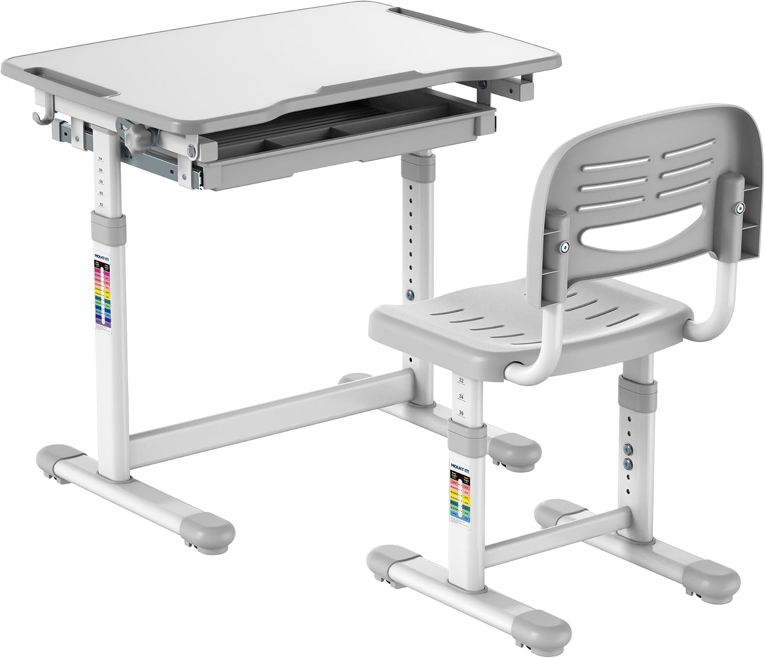 Desk Setup Ergonomics - Conjunto de mesa e cadeira infantil
