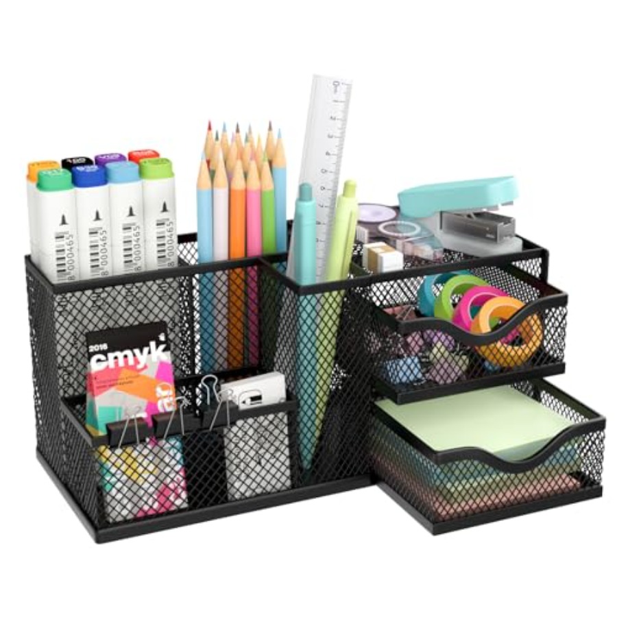 Drawer Organizer Bamboo - Organizador de Mesa em Malha, Organizador