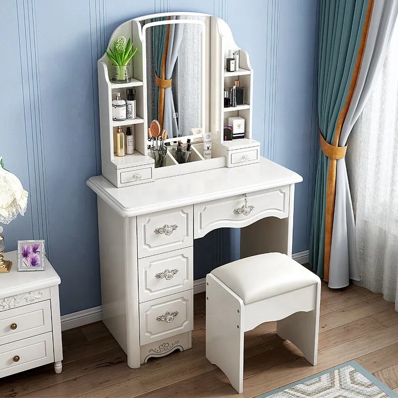 Conjunto de Mesas de Maquiagem - Desk Vanity Setup avaliação e preço