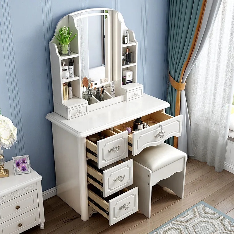 Conjunto de Mesas de Maquiagem - Desk Vanity Setup avaliação e preço