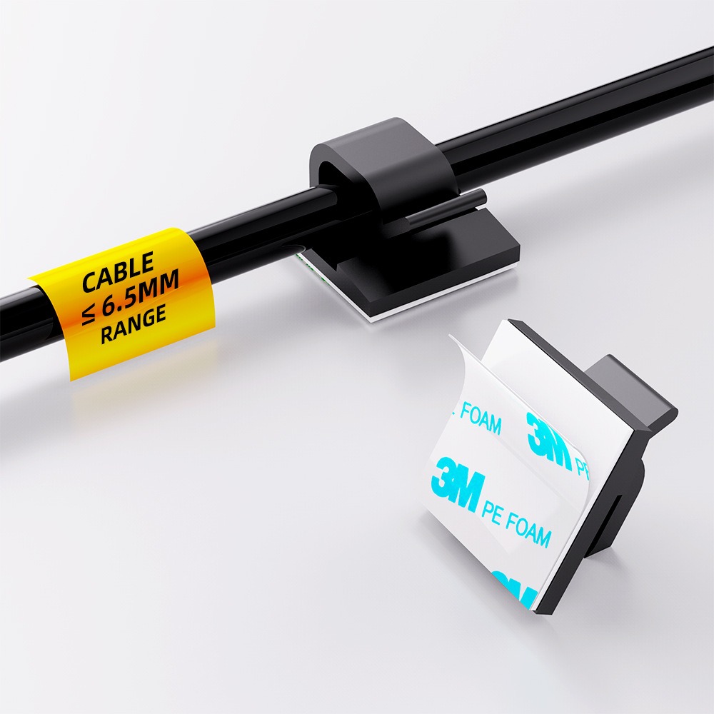 Clipe de Cabo Transparente em  - Desk Setup Cable Management avaliação e preço