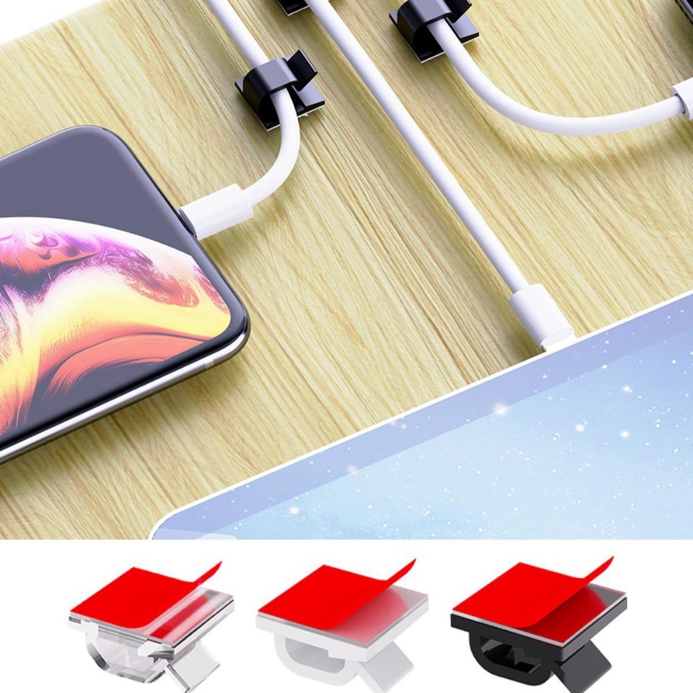 Clipe de Cabo Transparente em  - Desk Setup Cable Management avaliação e preço