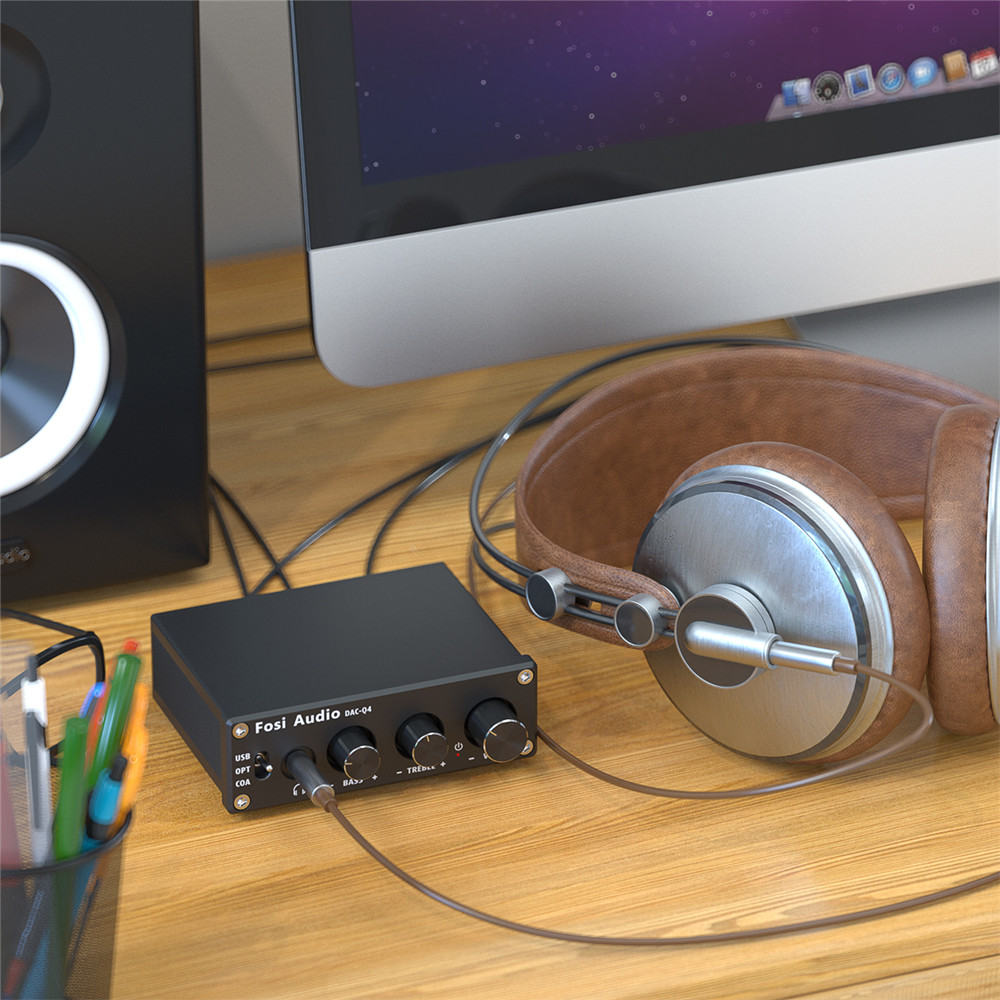 Fosi audio q4 mini estéreo usb - Desk Setup Speakers avaliação e preço