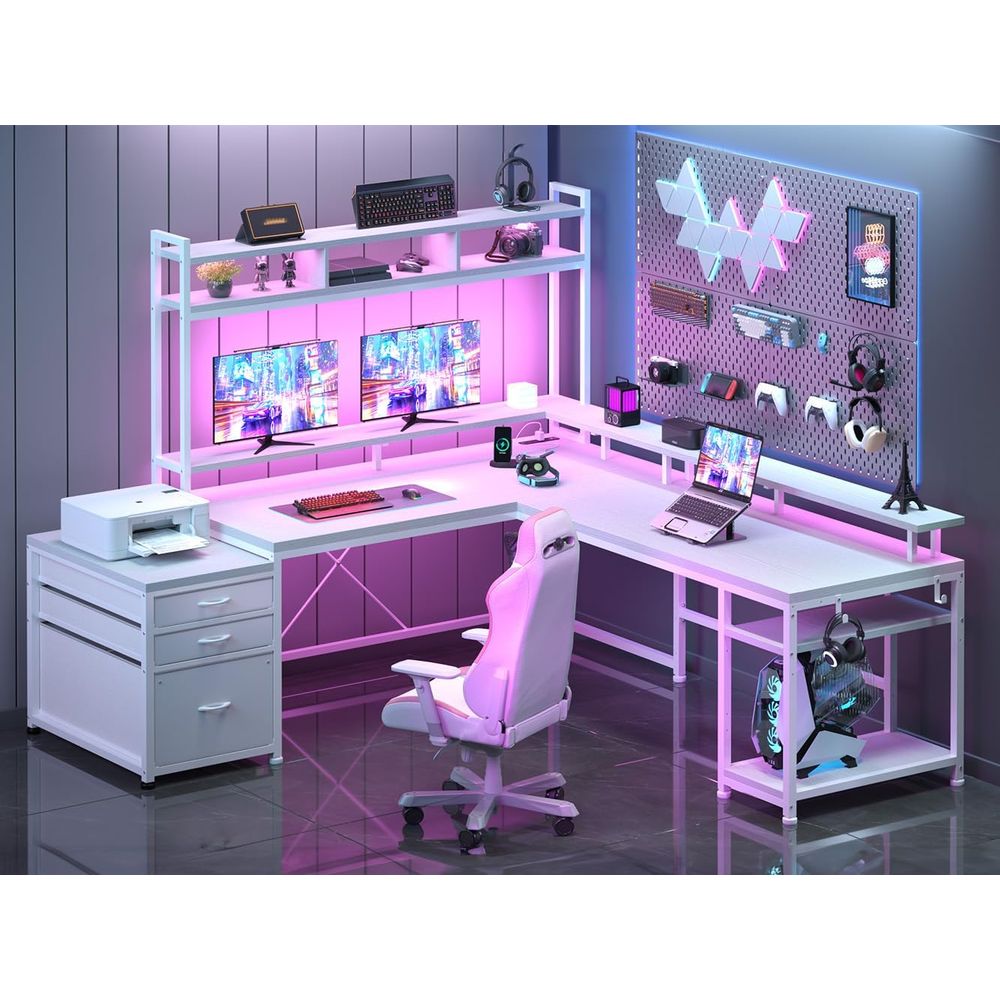 Mesa em L de 104 polegadas par - L Shaped Desk Setup avaliação e preço