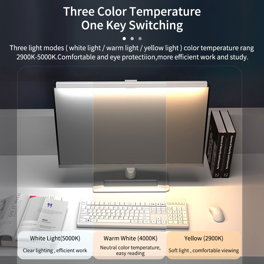 Barra de luz suspensa para mon - Desk Setup Lighting avaliação e preço