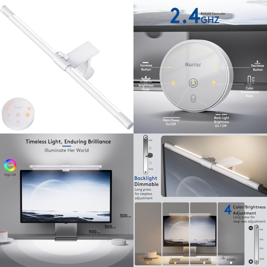 Barra de Luz para Monitor com  - Desk Setup Home Office avaliação e preço