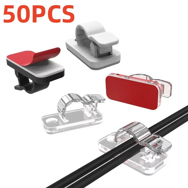10/50 pçs clipes de cabo autoa - Desk Setup Cable Management avaliação e preço