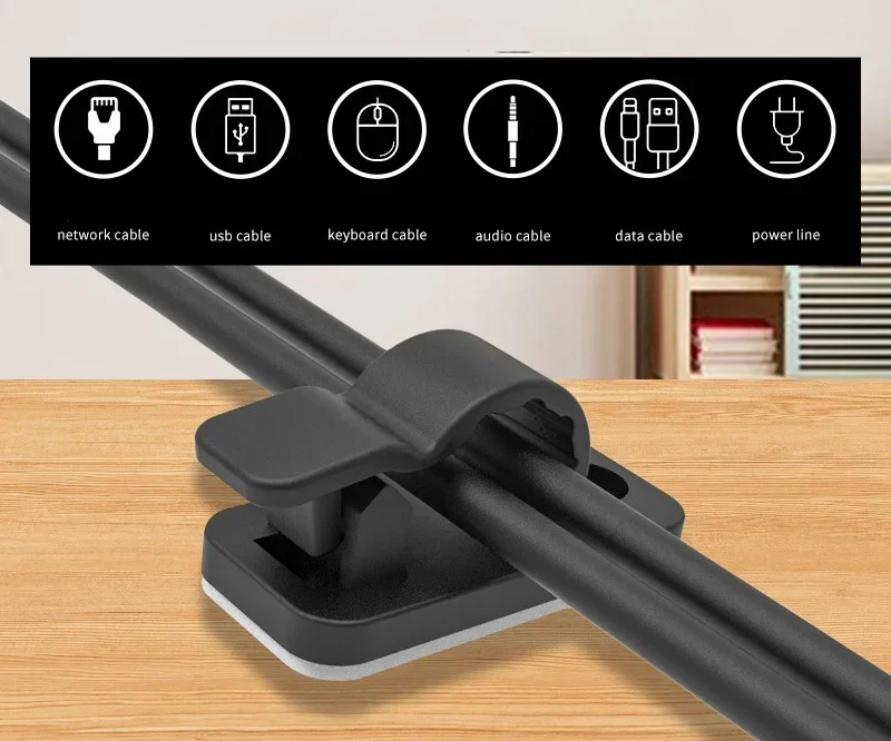 10/50 pçs clipes de cabo autoa - Desk Setup Cable Management avaliação e preço