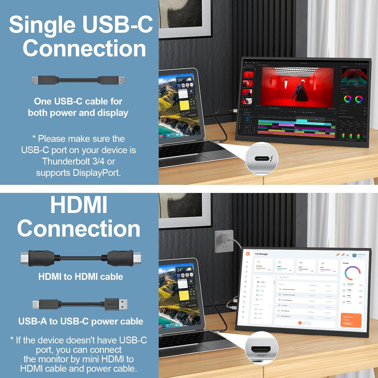 Monitor Portátil de 17,3 Poleg - Desk Setup Speakers avaliação e preço
