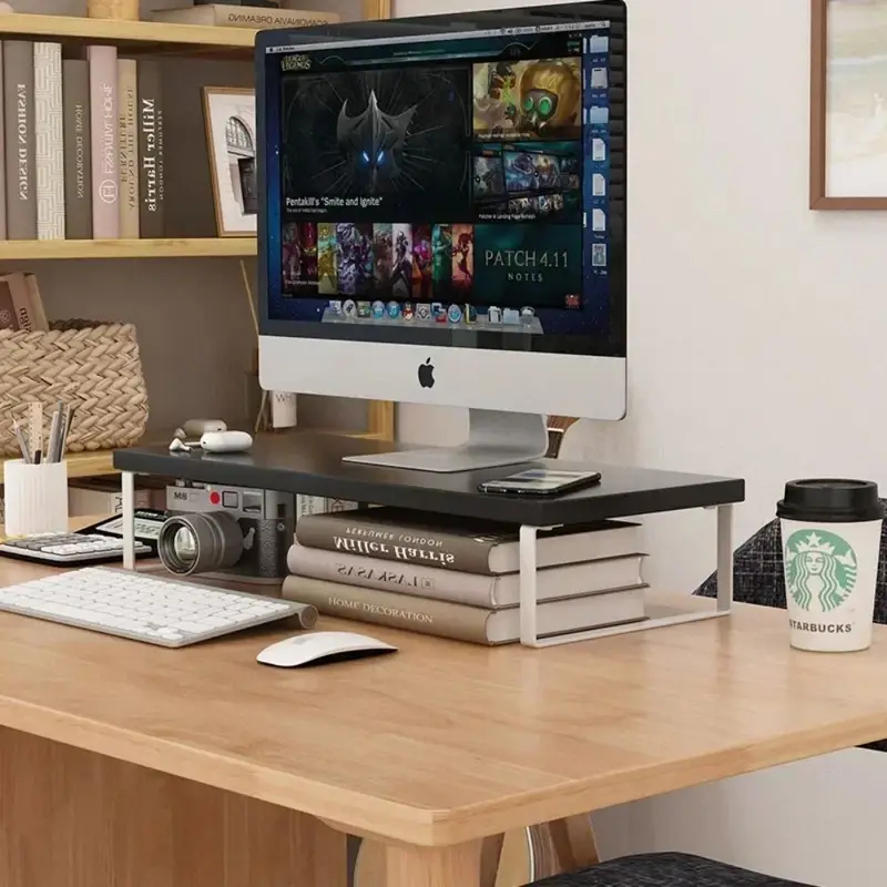 Suporte Criativo para Monitor  - Desk Setup Wood avaliação e preço