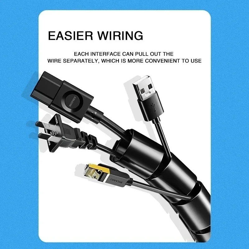 Protetor de fio de cabo preto  - Desk Setup Cable Management avaliação e preço