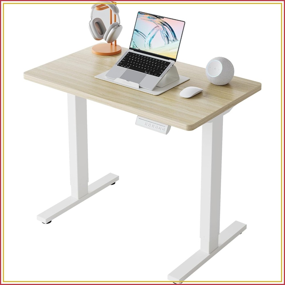 Mesa Elétrica Pequena Ajustáve - L Shaped Desk Setup avaliação e preço