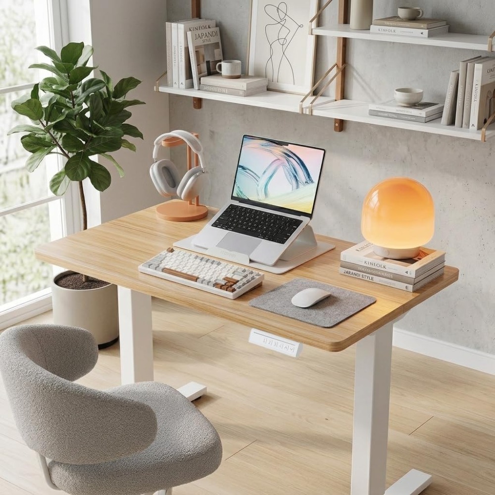 Mesa Elétrica Pequena Ajustáve - L Shaped Desk Setup avaliação e preço