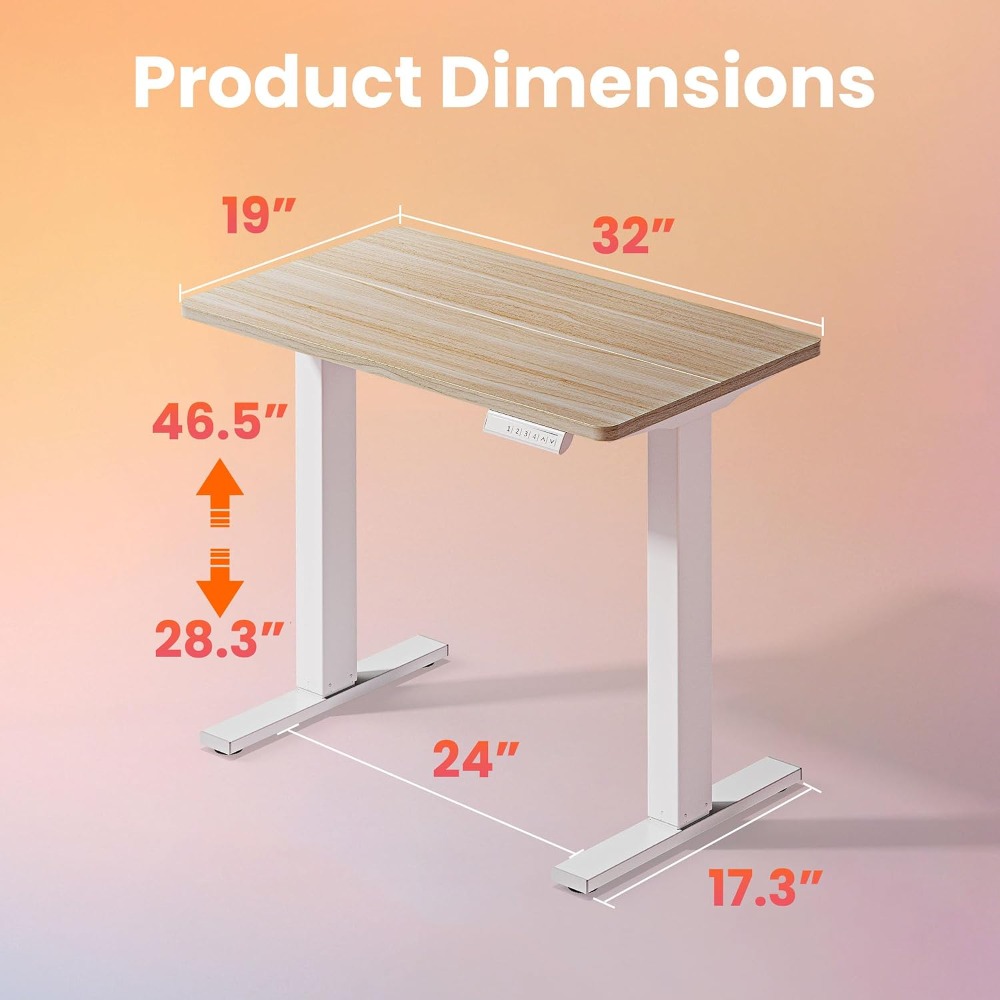 Mesa Elétrica Pequena Ajustáve - L Shaped Desk Setup avaliação e preço
