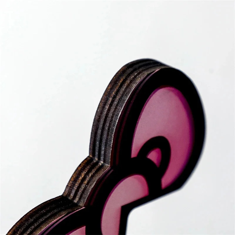 Kawaii rosa acrílico arco moni - Desk Setup Home Office avaliação e preço