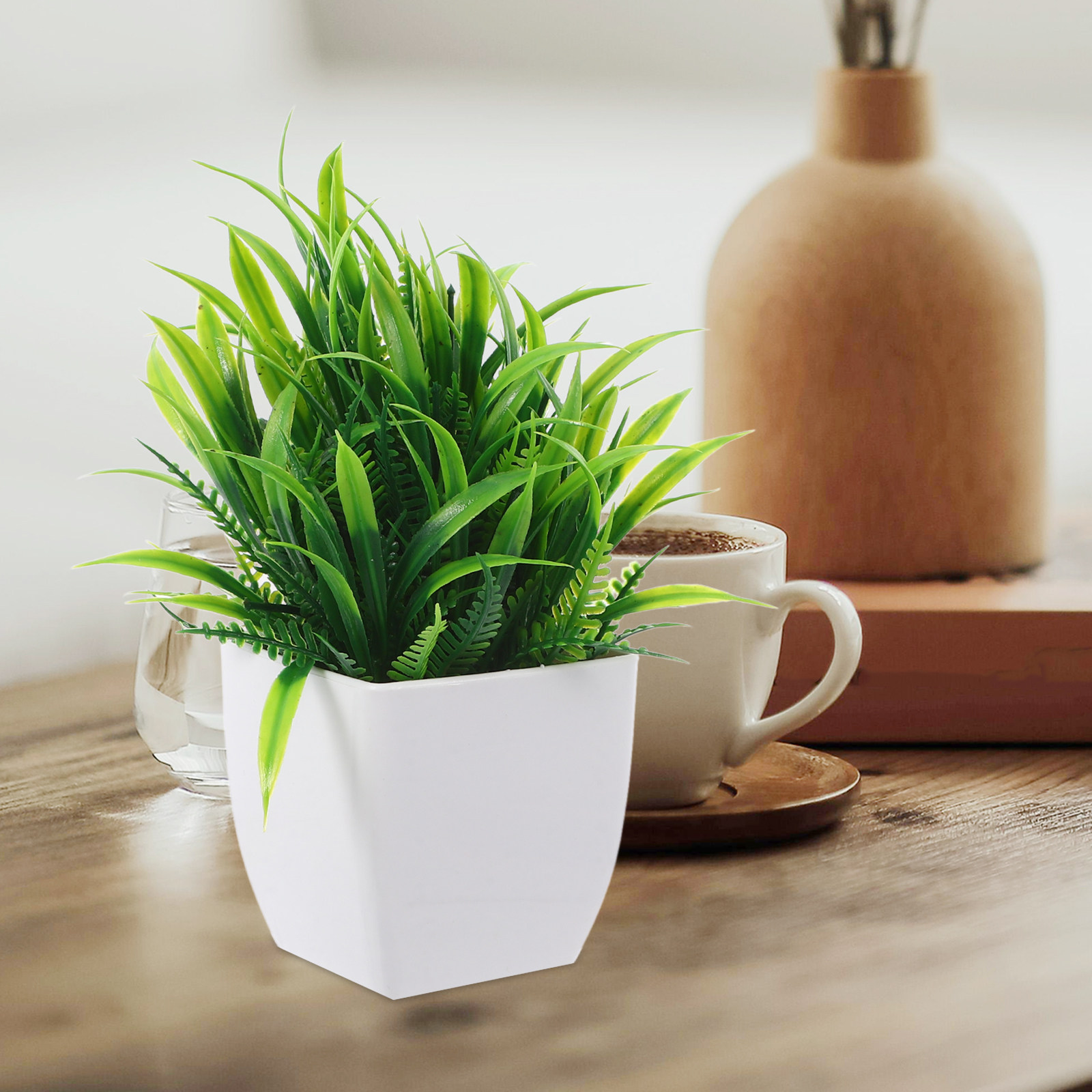 3 Peças de Plantas Artificiais - Plant Pot Small Desk avaliação e preço