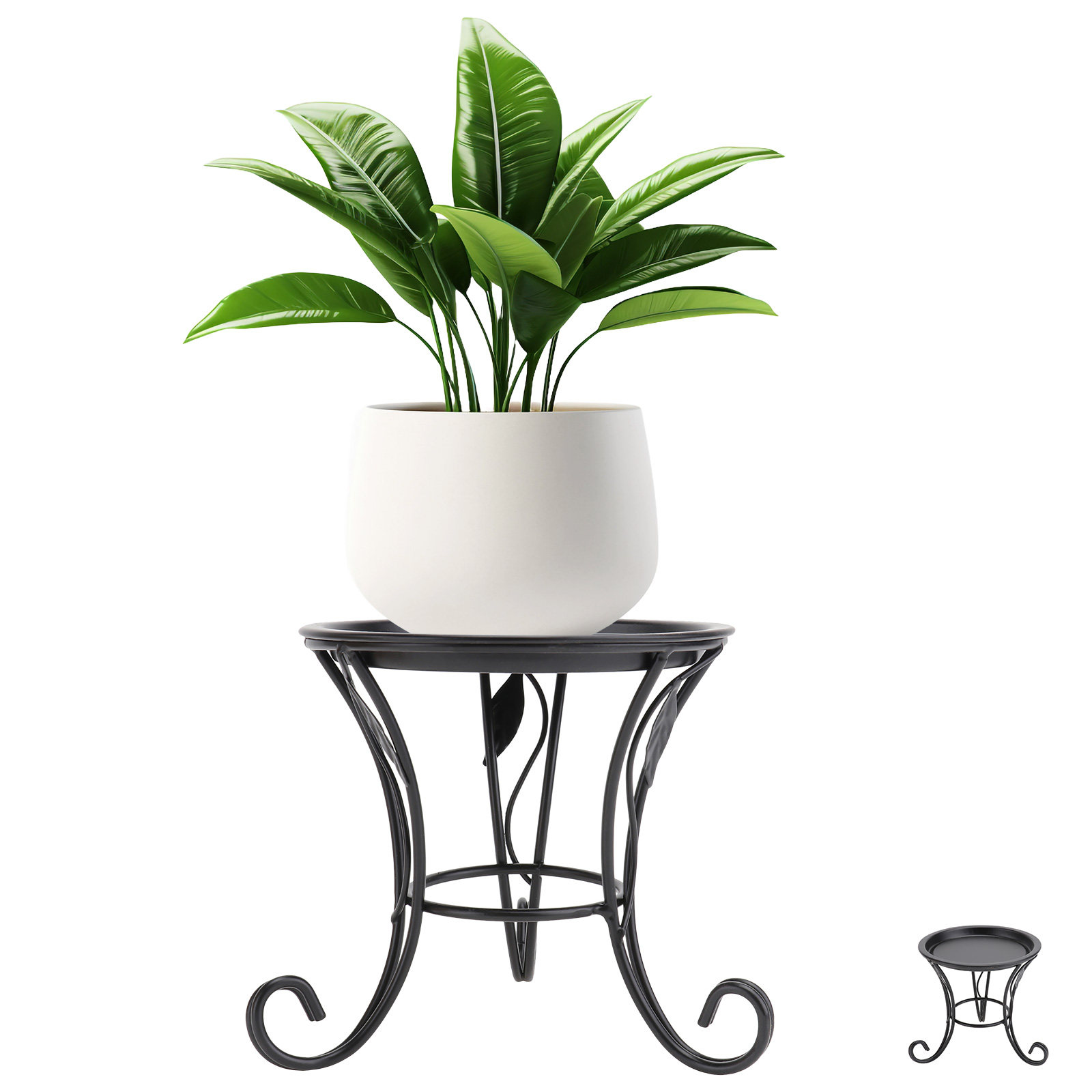Suporte de Ferro Pequeno Preto - Plant Pot Small Desk avaliação e preço