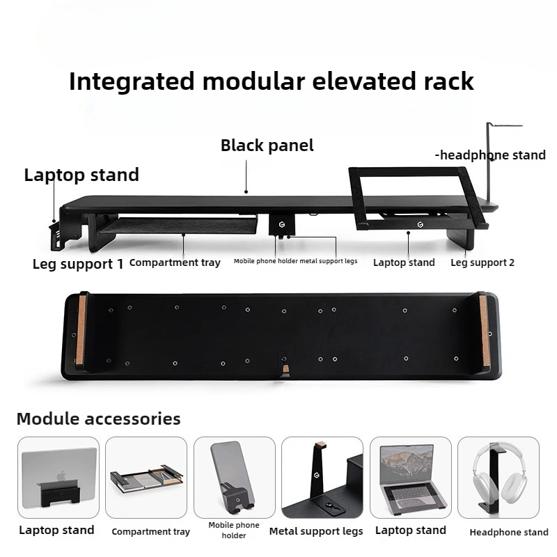 Suporte modular para monitor,  - Desk Setup For Laptop And Monitor avaliação e preço