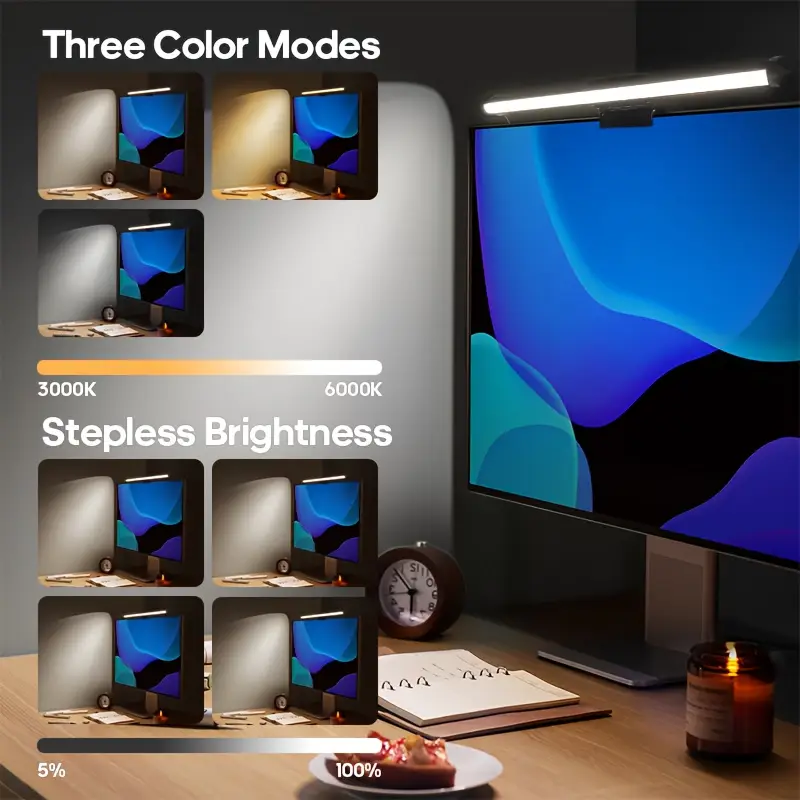 Luminária de Mesa LED USB, Luz - Desk Setup Lighting avaliação e preço