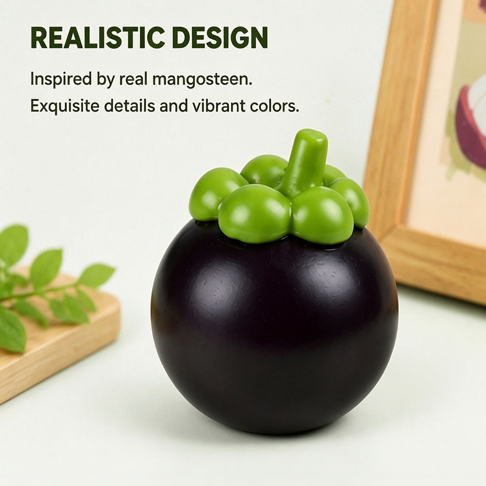 Bloco de Fruta Falsa Mangostão - Desk Setup Ergonomics avaliação e preço