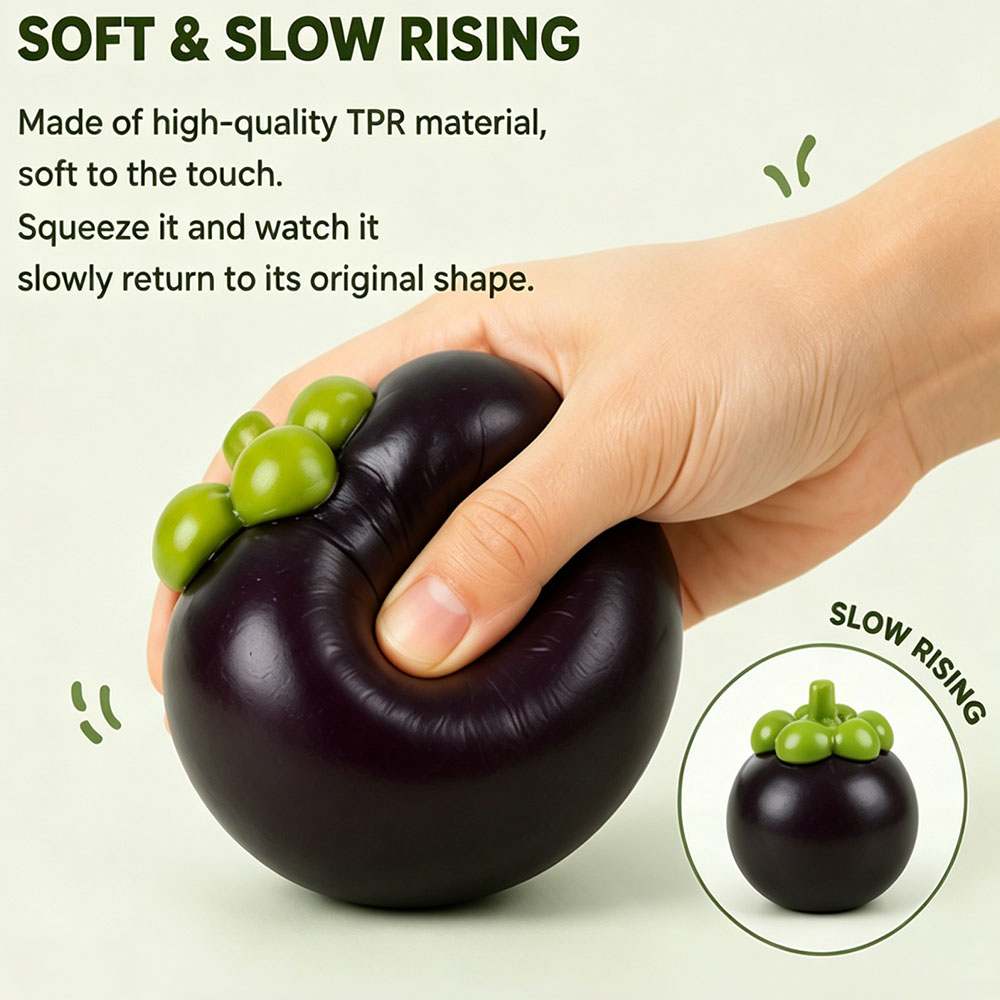 Bloco de Fruta Falsa Mangostão - Desk Setup Ergonomics avaliação e preço