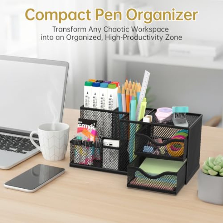 Organizador de Mesa em Malha,  - Drawer Organizer Bamboo avaliação e preço