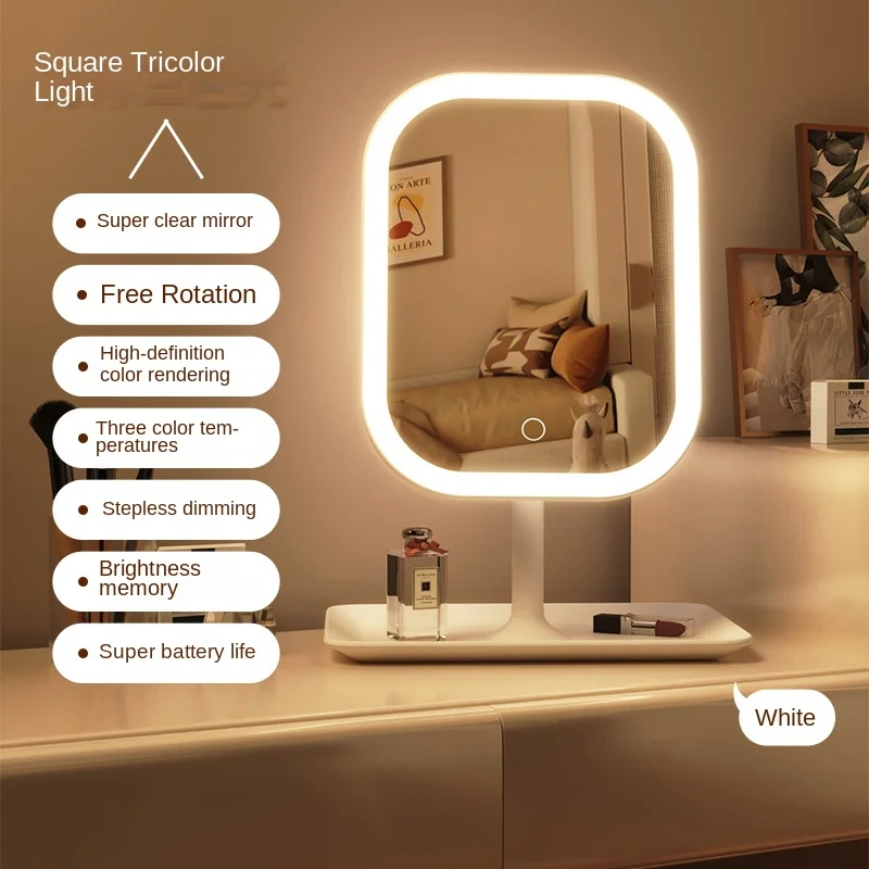 Novo Espelho de Maquiagem LED  - Desk Setup Lighting avaliação e preço