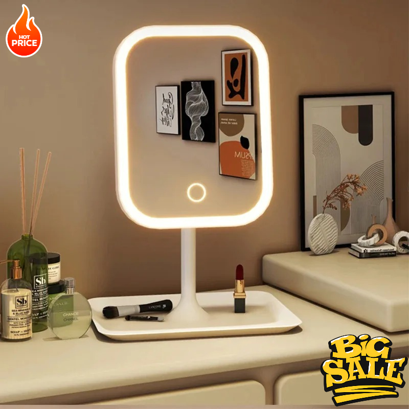 Novo Espelho de Maquiagem LED  - Desk Setup Lighting avaliação e preço