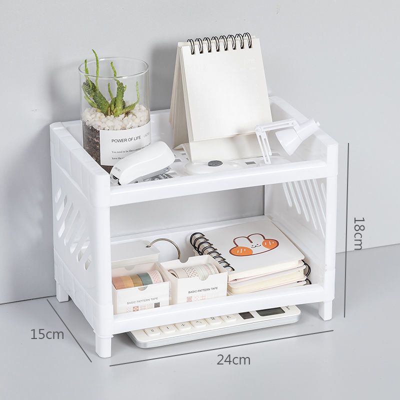 Multi-Layer Desktop Storage Ra - Desk Setup Home Office avaliação e preço