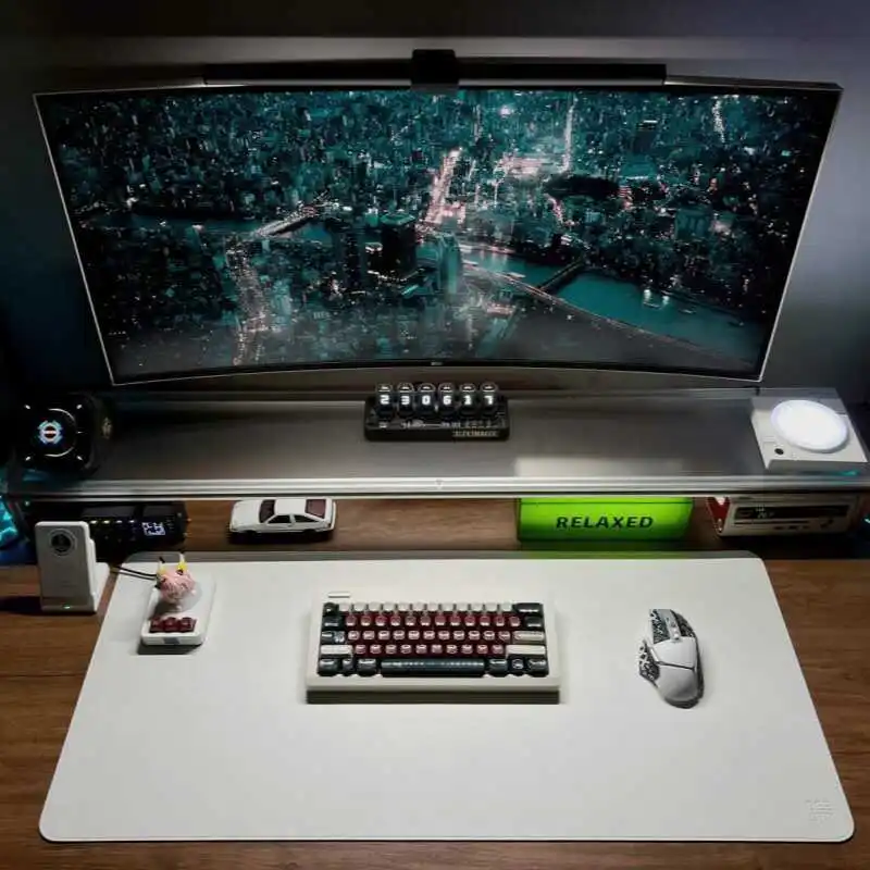 Suporte de monitor de alumínio - Desk Setup For Laptop And Monitor avaliação e preço