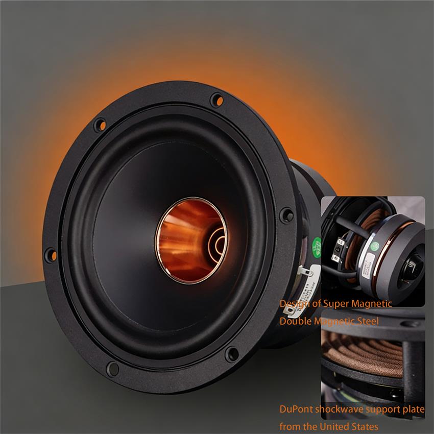 2 peças febre hifi 5.25 polega - Desk Setup Speakers avaliação e preço