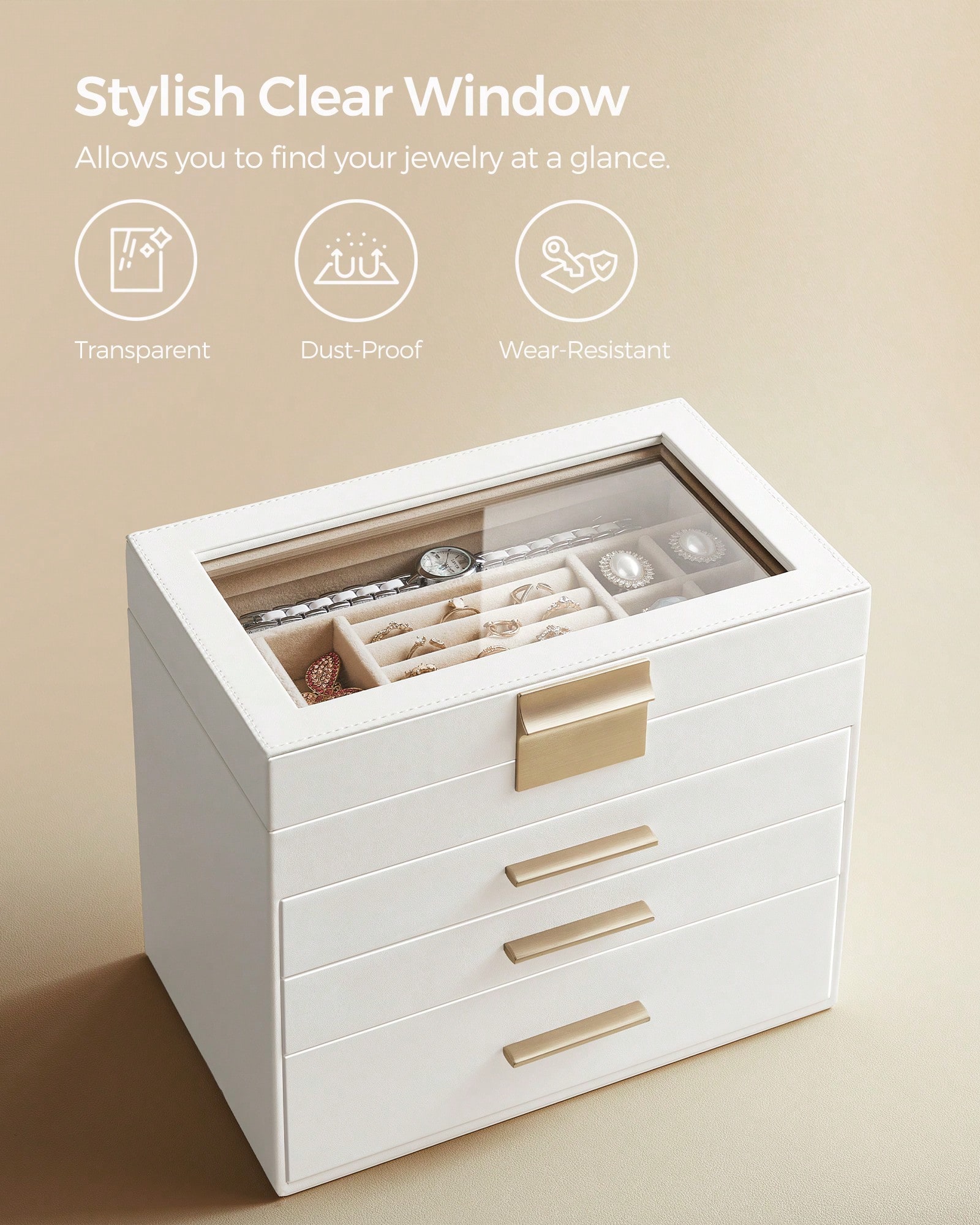 Caixa de Armazenamento de Joia - Drawer Organizer Bamboo avaliação e preço